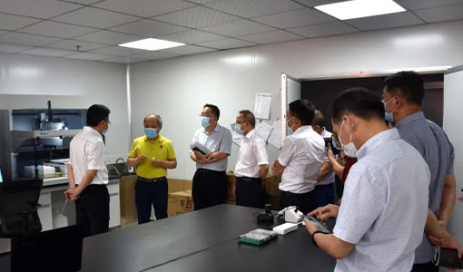 廈門市常委、海滄區(qū)委書記林文生一行蒞臨通靈生物指導(dǎo)工作